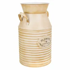 Jarra decorativa Alexandra House Living Blanco Beige Lechera 22 x 39 x 25 cm