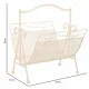 Magazine rack Alexandra House Living White Ironwork 36 x 33 x 38 cm