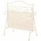 Magazine rack Alexandra House Living White Ironwork 36 x 33 x 38 cm