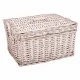 Storage boxes Alexandra House Living White wicker Willow wood 2 Pieces