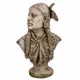 Bust Alexandra House Living Fibreglass Magnesium Lady American Indian 33 x 70 x 45 cm