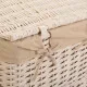 Set of Baskets Alexandra House Living White wicker Willow wood 3 Pieces