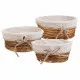 Juego de Cestos Alexandra House Living Natural Mimbre Madera de sauce 3 Piezas