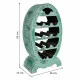 Bottle rack Alexandra House Living Green Wood 27 x 85 x 46 cm 12 bottles