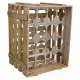 Bottle rack Alexandra House Living Natural Fir wood 32 x 55 x 41 cm 16 bottles Box