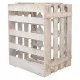 Bottle rack Alexandra House Living Natural Fir wood 55 x 32 x 41 cm 16 bottles Box