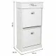 Shoe Rack Alexandra House Living White 28 x 98 x 50 cm 2 drawers