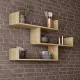 Estante Alexandra House Living Roble Madera MDP 119 x 67 x 22 cm