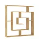 Estantería Alexandra House Living Roble Madera MDP 125 x 129 x 22 cm Laberinto