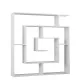 Estantería Alexandra House Living Blanco Madera MDP 125 x 129 x 22 cm Laberinto