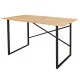 Desk Alexandra House Living Black Oak Metal Wood MDP 120 x 75 x 60 cm industrial