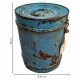 Decorative canister Alexandra House Living Blue Iron Traditional style 23 x 29 x 23 cm