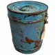 Decorative canister Alexandra House Living Blue Iron Traditional style 23 x 29 x 23 cm