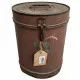 Decorative canister Alexandra House Living Brown Iron Traditional style 23 x 29 x 23 cm