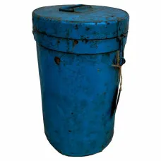 Decorative canister Alexandra House Living Blue Iron Traditional style 25 x 35 x 25 cm