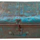 Decorative suitcase Alexandra House Living Blue Iron Traditional style 35 x 24 x 61 cm