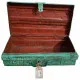 Decorative suitcase Alexandra House Living Green Iron Traditional style 30 x 18 x 54 cm