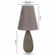 Desk lamp Alexandra House Living Silver Polyresin 220-240 V 18 x 46 x 18 cm