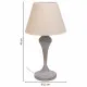Desk lamp Alexandra House Living White Grey Metal Cloth 220-240 V 25 x 46 x 25 cm
