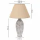 Desk lamp Alexandra House Living White Polyresin 220-240 V 18 x 49 x 18 cm