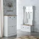 Shoe cupboard Alexandra House Living White Brown 33 x 120 x 80 cm