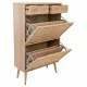 Shoe cupboard Alexandra House Living Natural Grille 120 x 32 x 70 cm