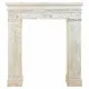 Frontal de chimenea Alexandra House Living Blanco Madera de abeto Madera MDF 30 x 110 x 100 cm
