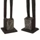Set of Figures Alexandra House Living Brown Wood Ethnic 11 x 100 x 11 cm 2 Pieces