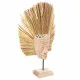 Decorative Figure Alexandra House Living Natural Wood Glass Marine algae Mask 53 x 13 x 30 cm