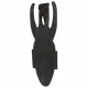 Decorative Figure Alexandra House Living Black Wood Mask 6 x 50 x 16 cm