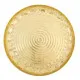 Decorative Plate Alexandra House Living Gold nickel 39 x 2 x 39 cm