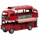 Decorative Figure Alexandra House Living Red Iron ABS Bus 14 x 18 x 28 cm