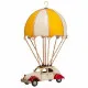 Decorative Figure Alexandra House Living Yellow Iron ABS Balloon Car Parachute 17 x 31 x 18 cm