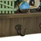 Perchero de Pared Alexandra House Living Metal Madera MDF Moto 8 x 29 x 33 cm Tienda