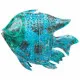 Decorative Figure Alexandra House Living Blue Mango wood Fish 10 x 80 x 105 cm