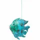 Decorative Figure Alexandra House Living Blue Mango wood Fish 10 x 80 x 105 cm