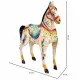 Figura Decorativa Alexandra House Living Madera de mango Caballo 9 x 34 x 31 cm