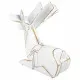 Decorative Figure Alexandra House Living White Polyresin Deer 24 x 27 x 26 cm