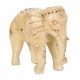 Figura Decorativa Alexandra House Living Blanco Madera de mango Elefante 11 x 24 x 24 cm