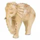 Figura Decorativa Alexandra House Living Blanco Madera de mango Elefante 11 x 24 x 24 cm
