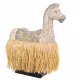 Figura Decorativa Alexandra House Living Madera Algas marinas Caballo 58 x 17 x 44 cm