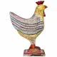 Figura Decorativa Alexandra House Living Madera de mango Gallo 15 x 41 x 31 cm