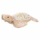 Decorative Figure Alexandra House Living White Natural Wood Glass Tortoise 8 x 20 x 31 cm
