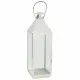 Farol Alexandra House Living Plata Vidrio Acero Inoxidable 23 x 72 x 24 cm
