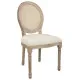 Silla de Comedor Alexandra House Living Beige 46 x 96 x 48 cm