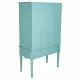 Cupboard Alexandra House Living Blue Glass Fir wood MDF Wood 42 x 140 x 80 cm