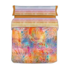 Duvet cover set Lois CORSO P. Orange King size 240 x 230 cm 4 Pieces