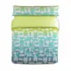 Duvet cover set Hosteline HARRIS Green Single 2 Pieces