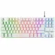 Teclado Gaming Trust GXT 833W Blanco Qwerty Español QWERTY