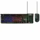 Keyboard and Mouse Ewent PL3201 Black Spanish Qwerty QWERTY